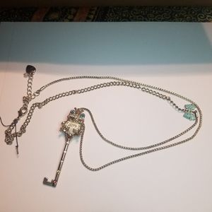 Betsey Johnson Frog Prince Necklace and Earrings